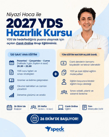 YDS Eğitim Kampı (CANLI) (ERKEN KAYIT!)