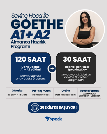 Goethe Sınav Eğitimi Kampı A1+A2 (CANLI)